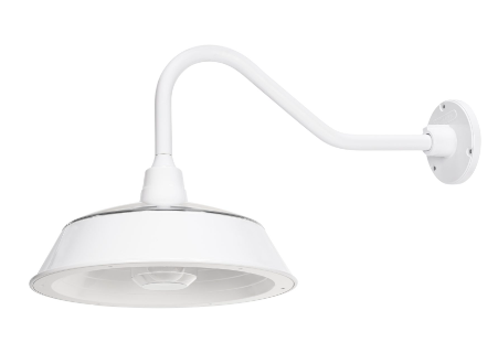 Gama Sonic 224BM50244 Cottage Solar Barn Wall Light, White Finish