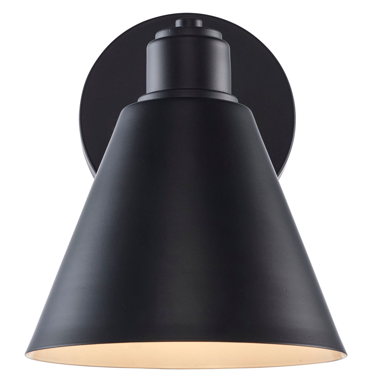 Trans Globe Lighting 22591 BK ForgeLume black wall sconce front view