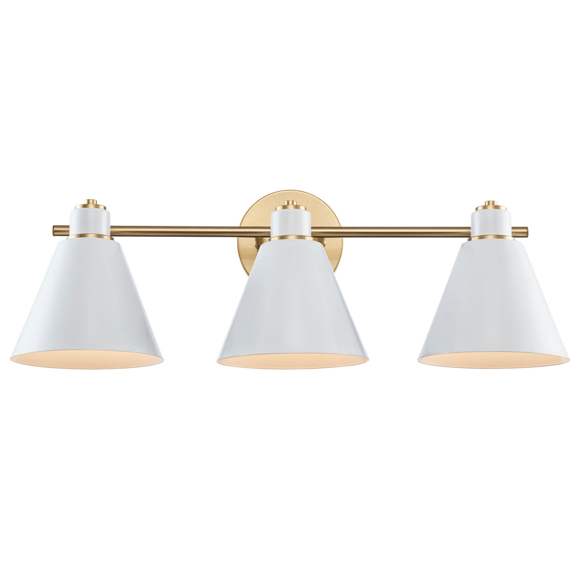 Trans Globe Lighting 22593 AG-WH ForgeLume 3 light vanity wall light on