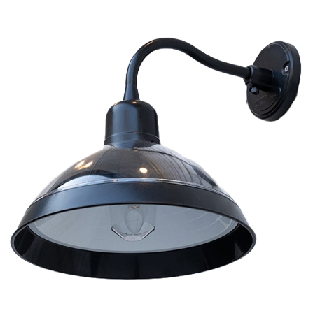 Gama Sonic 225BM50044 Carriage Solar Barn Wall Light For Outdoors with Integrated Solar Panels