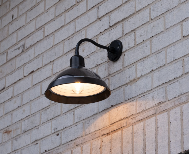 Gama Sonic 225BP2M50044 Carriage Solar Barn Wall Light For Outdoors with Integrated Solar Panels - 2 Pack