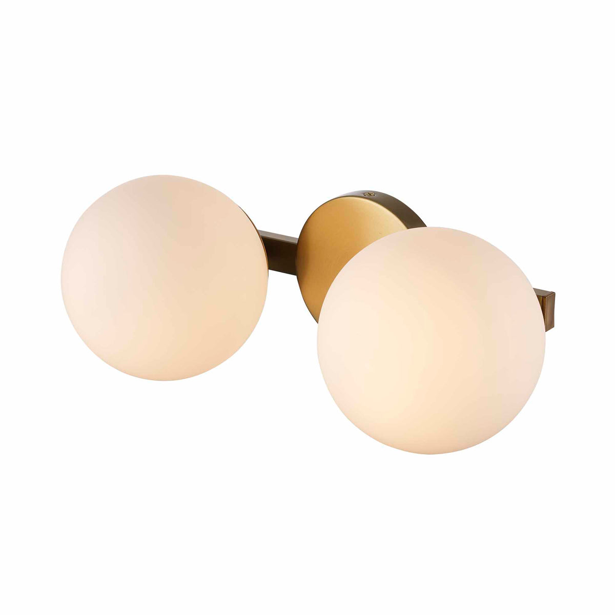 Trans Globe Lighting 22752 AG Terra 2 light antique gold vanity wall light angled view