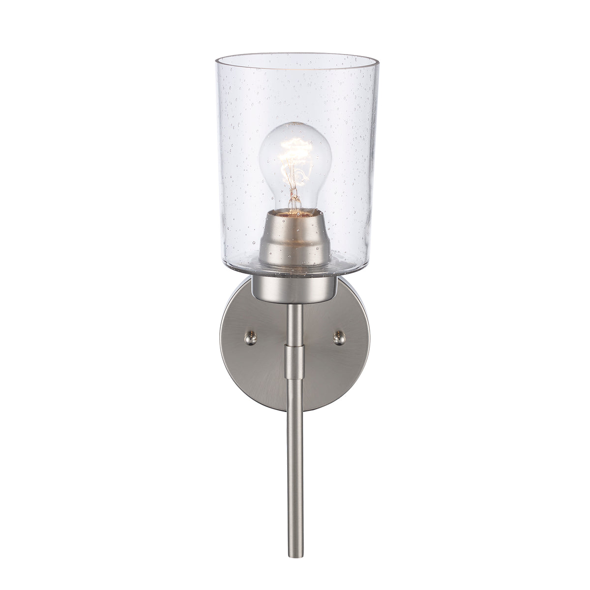 Trans Globe Lighting 22781 BN Canyon 1 Light Brushed Nickel Wall Sconce on