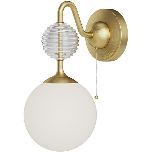 Alora Mood WV415306BGOP Celia 1 Light 6 inch Brushed Gold Bath Vanity Light Wall Light