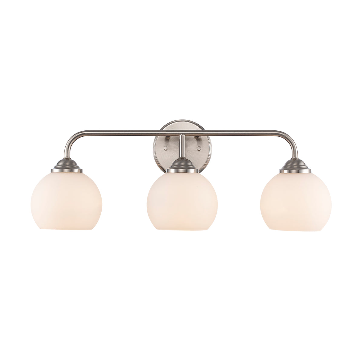 Trans Globe Lighting 22803 BN Sparkline 3 Light Brushed Nickel Bath Vanity Wall Light front view