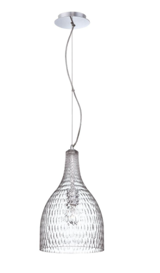 Eurofase Lighting 22904-010 Altima 10" Round Pendant Light, Chrome Finish