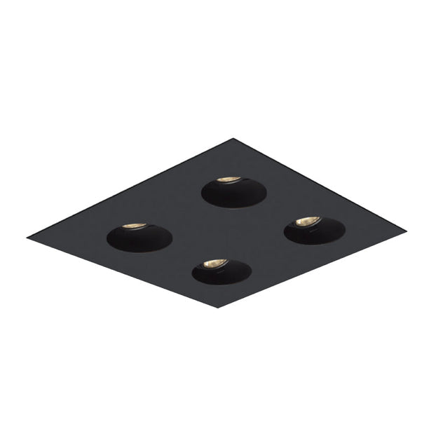 Visual Comfort Architectural EMT22RLF-B Element EMT 2x2 Multiples Spot Trim – Round Aperture – Flangeless Ceiling Appearance – Black Finish