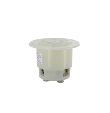 Leviton 2326 20 Amp, 250 Volt, Flanged Outlet Locking Receptacle, Industrial Grade