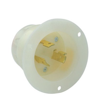 Leviton 2345 20 Amp, 480 Volt, Flanged Inlet Locking Receptacle, Industrial Grade