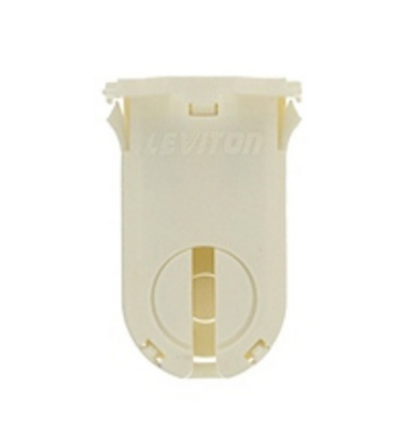 Leviton 23660-SNP Fluorescent lampholder, T8/T12 (G13 base) medium bi-pin, shunted, turn type with lamp lock, tall height, (30MM) lamp center. 660W-600V. UL and CSA. Snap-in with no post mounted, bottom load. Packaged 1/polybag, 5/master carton.