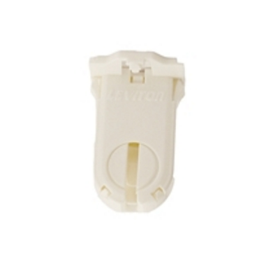 Leviton 23660-SWP Fluorescent lampholder, T8/T12 (G13 base) medium bi-pin, shunted, turn-type with lamp lock, tall height, (30MM) lamp center. 660W-600V. UL and CSA, snap-in with post mounted, bottom load.