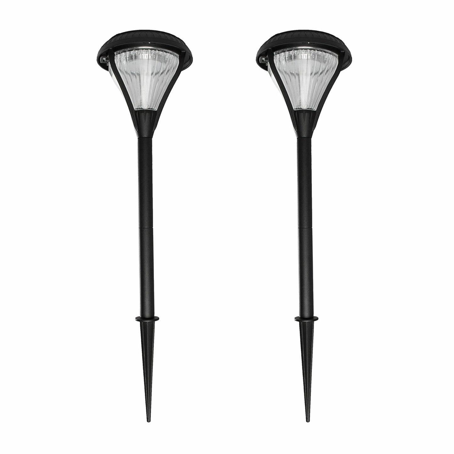 Gama Sonic 239002 Premier Outdoor Solar Pathway and Garden Light with 2 Color LEDs - Pack of 2