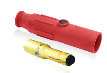 Leviton 23L22-SR 23 Series Plug, Male, 600A Max, 600V Crimp Tube Termination, 350-500 MCM Cable Range, Red Finish
