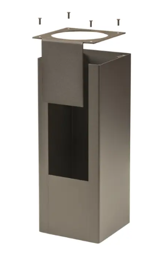 Keystone KT-CYLED-3A-SQ-1-KIT Square Shell For 3” Wall Mount Cylinders, Bronze