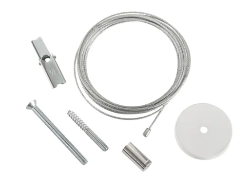 Keystone KT-LALED-2CC-1-NF-KIT 2" Circular Canopy Cover Non-Feed Kit, Drywall / Stud Mount, White