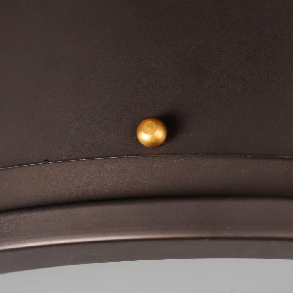Maxim Lighting 25160OIAB Trestle Flush Mount close-up detail of antique brass stud accent