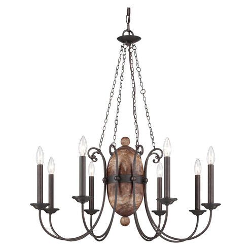 Eurofase Lighting 25607-017 Albero 30 inch Forged Iron Chandelier Ceiling Light