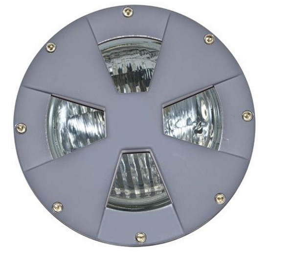 Dabmar Lighting DW4780-GY One Light Medium Drive Over Well Light With Sleeve, Wattage 90W, Grey Finish