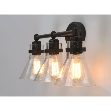 Maxim Lighting 26113CDPC Seafarer 3 Light Bath Vanity Wall Light - Side Angle Detail