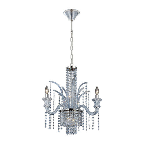 Eurofase Lighting 26240-015 Nava 3 Light 23 inch Chrome Chandelier Ceiling Light