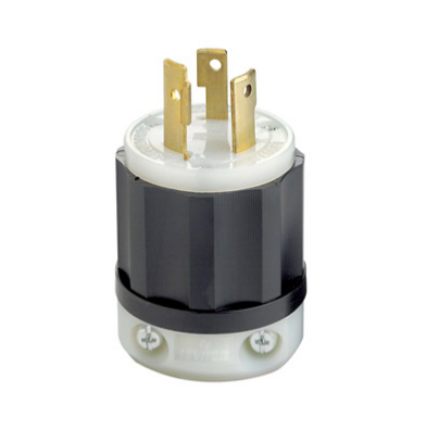 Leviton 2631-PLC 30 Amp, 277 Volt, Locking Plug, Industrial Grade