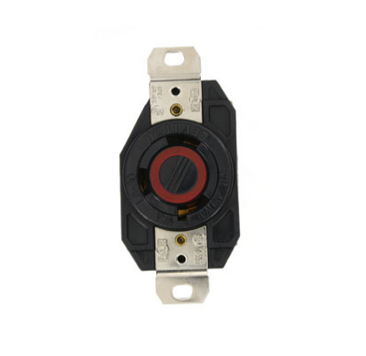 Leviton 2640 30 Amp, 480 Volt, Flush Mount Locking Receptacle, Industrial Grade