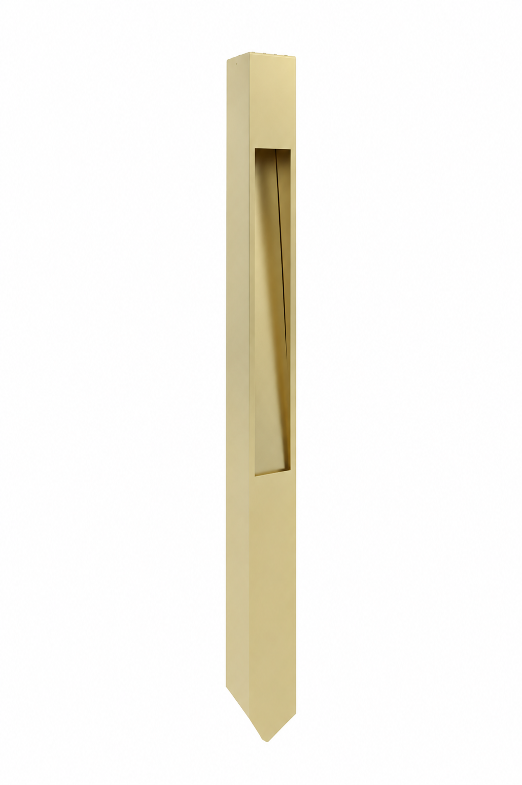 Focus Industries PL2324LEDPBRT 4W Led Panel Aluminum Bollard Angle Cut Path Light - Wattage: 4W - Lumens: 480lm - CCT: 3000K - Finish: Bronze Texture