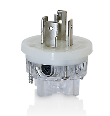 Leviton 26W76-IN 20 Amp, 480 Volt, NEMA L16-20P, 3P, 4W, Replacement Interior for Locking Plug, For use with Wetguard device only