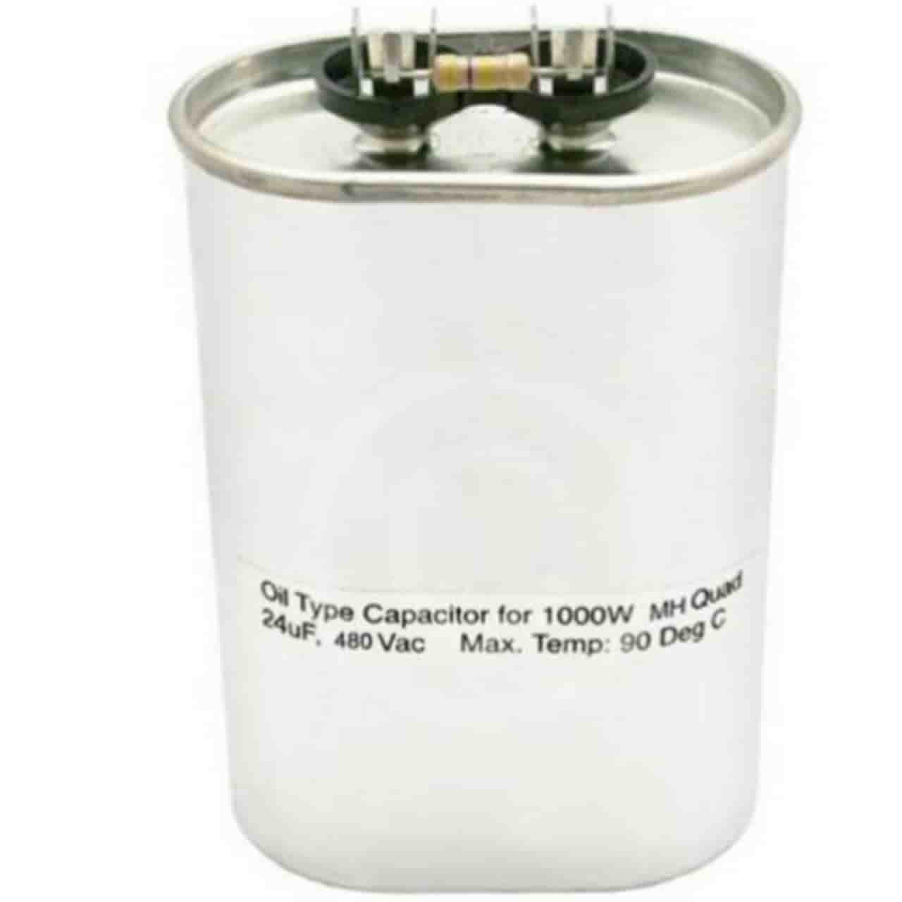 Keystone CAP-1000MH 1000W Metal Halide Capacitor, 24Uf 480V Oil Filled