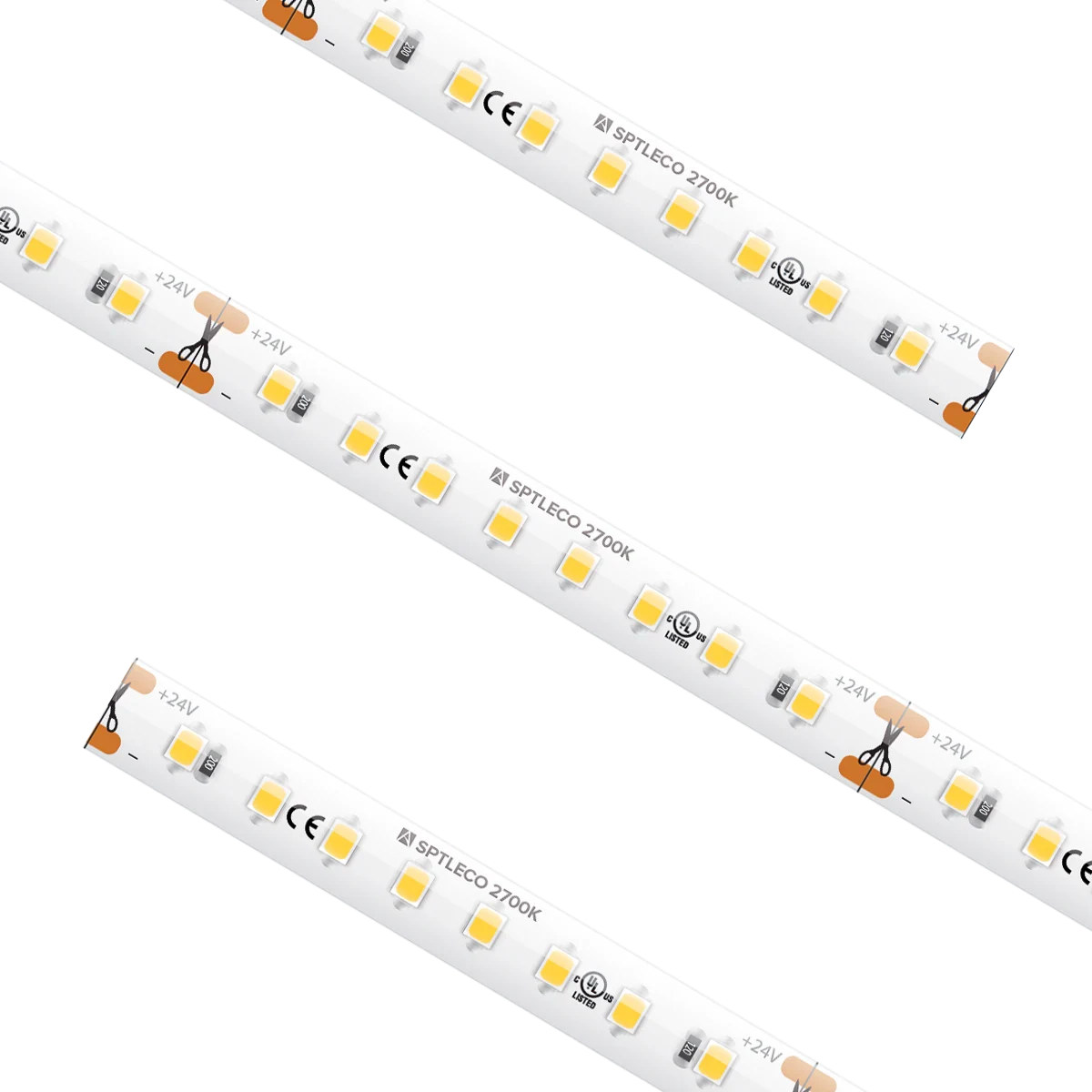 American Lighting SPTLECO-UWW-CC Custom Cut Trulux Spec ECO LED Tape Light - 556Lm/FT - 2700K