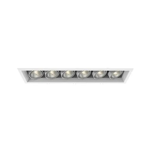 Eurofase Lighting TE166A-22 LED Recessed Light with Trims, Linear, 6-Light, PAR20, Wattage 200W, Voltage 120V, White/White