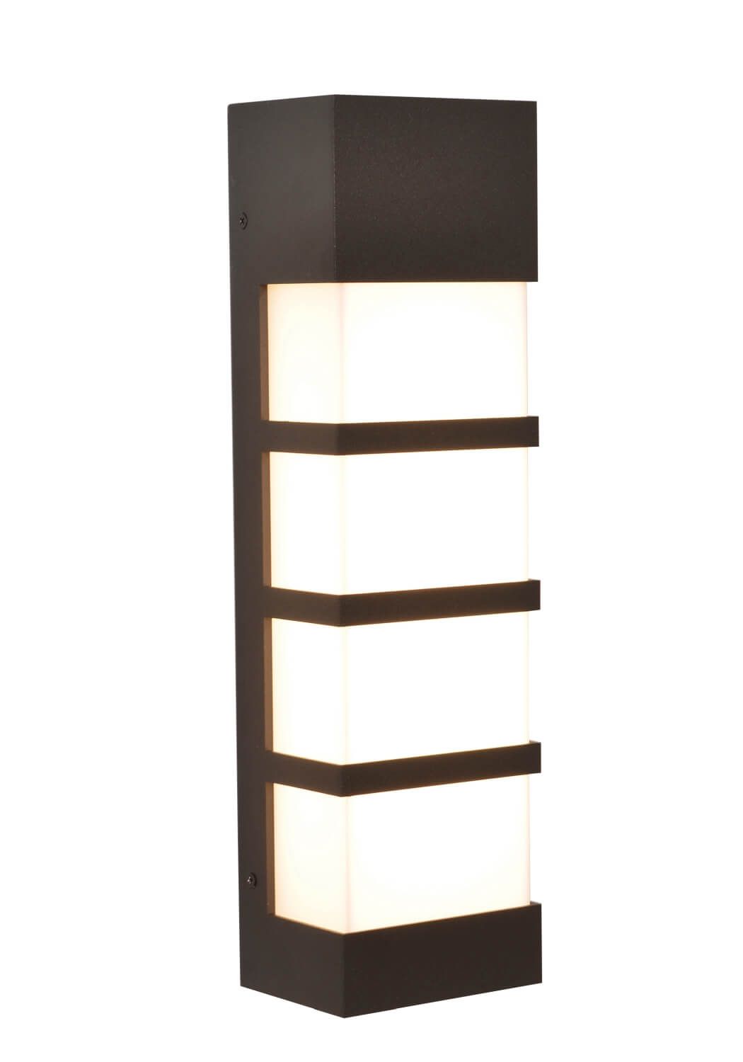 AFX Lighting SEW5182300L30MVBZ State 17 Inch Tall LED Outdoor Wall Sconce In Textured Bronze With White Acrylic Diffuser