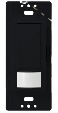 Lutron MS-OPS2-MN Maestro Occupancy and Vacancy Sensor with Switch Single Pole 120V / 2A, 250W, Midnight Finish