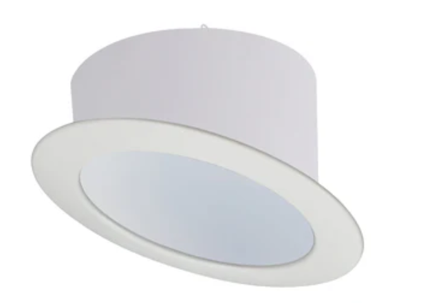 Nora Lighting NTS-615/45W 6 Inch Super-Sloped 45-Deg Recessed. Metal Reflector Trim for 926 Housings Only, White Finish