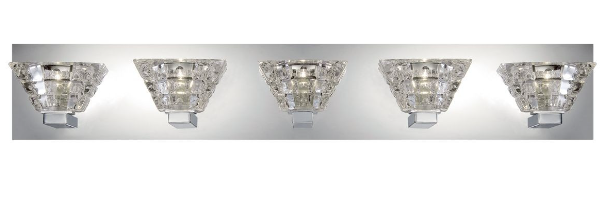 Eurofase Lighting 28033-011 Zilli 31" LED Vanity Bath Bar 5-Light, Chrome Finish