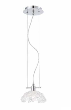 Eurofase Lighting 28136-019 Ceramico 8" Ceiling Pendant Light, Chrome Finish