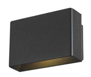 Eurofase Lighting 28282-052 LED Vello Outdoor Wall Mount, Lumens 150 lm, Color Temperature 3000K 120V, 5W, Black Finish