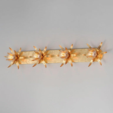 Maxim Lighting 2887AR Paloma 4 Light Wall Sconce - Gold Leaf finish angle view