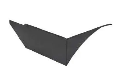 Keystone KT-ALED-GS-M2-L-KIT-B Glare Shield for Area Lights, Medium Housing, Left Side, Black Finish