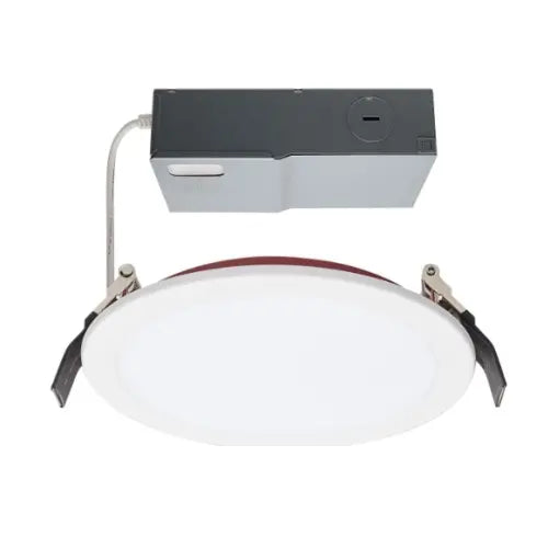 SATCO S11866 LED 6-in FR Round Downlight, Dim, Wattage 13W, Voltage 120V, Multi-Color Temperature, White