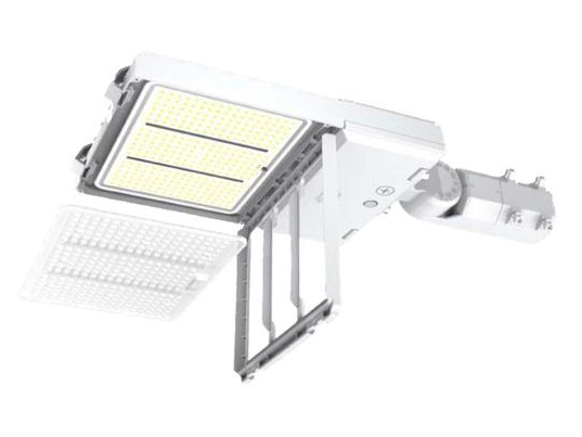 Keystone KT-ALED140PS-M2-OSB-SF-8CSB-VDIM-P-W XFit LED Area Light Fixture, Selectable Wattage 70W, 100W, 140W, Volltage 120/277, Multi-Color Temperature, White, Photocell, OpticSwap, Dimmable