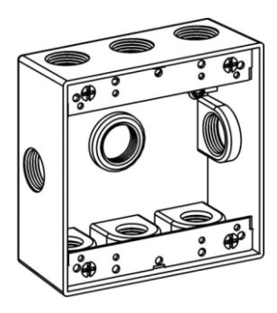 Orbit 2B50-9 WEATHER-PROOF GRAY 2G OUTLET BOX