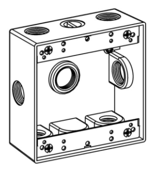 Orbit 2B75-7X WEATHER-PROOF GRAY 2G OUTLET BOX