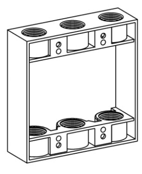Orbit 2EXB50-6 WEATHER-PROOF GRAY 2G FLANGED BOX EXTENSION