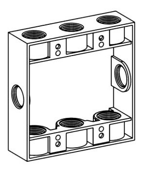 Orbit 2EXB50-8 WEATHER-PROOF GRAY 2G FLANGED BOX EXTENSION