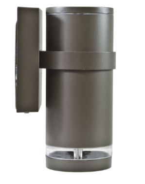 Dabmar Lighting DW3550-L7-50K-BZ Cast Alum Down Light Wall Fixture, E26, Color Temperature 2700k, Bronze Finish