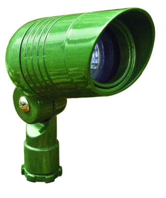 Dabmar Lighting LV222-L7-27K-G LED Cast Aluminum Spot Light, Color Temperature 2700k, Green Finish