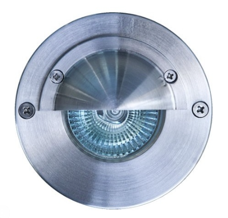 Dabmar Lighting LV625-L3-65K-SS316 Stainless 316 In-Ground Well Light with EyeLid, 12V, Color Temperature 6500k, Stainless Steel Finish