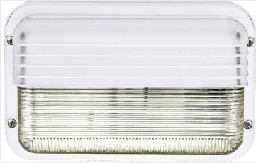 Dabmar Lighting W2915-L12-30K-W LED Powder Coated Cast Aluminum, G24, Surface Mounted Wall Light, Color Temperature 3000K, White Finish