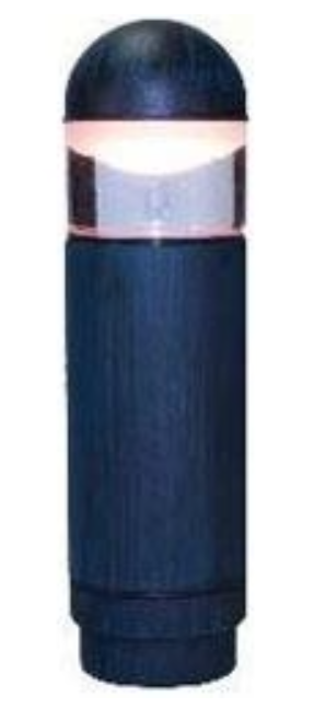 Orbit 3011C-BK Mini Landscape Bollard Light Clear- Black Finish